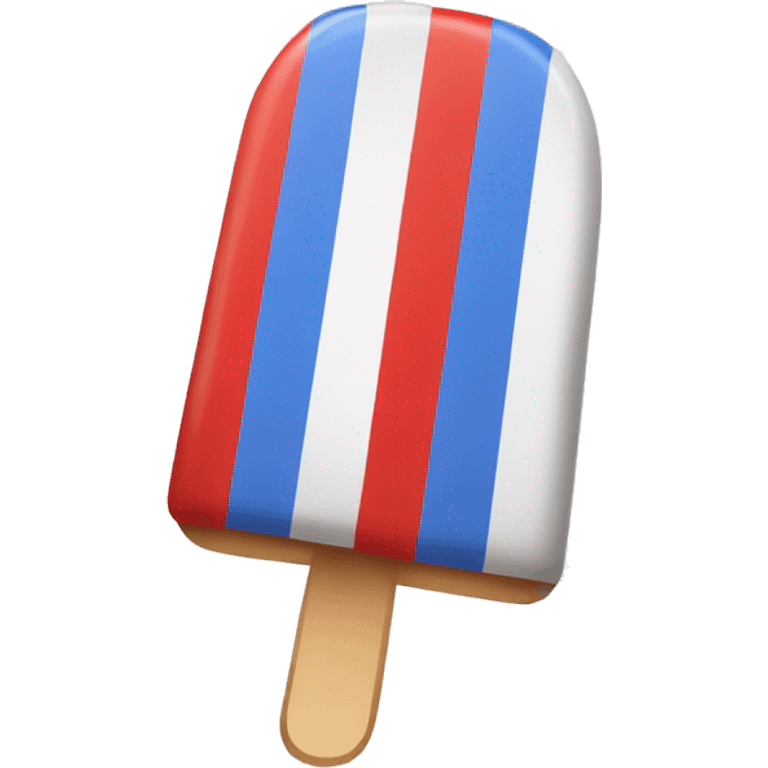 red white blue striped ice pop emoji