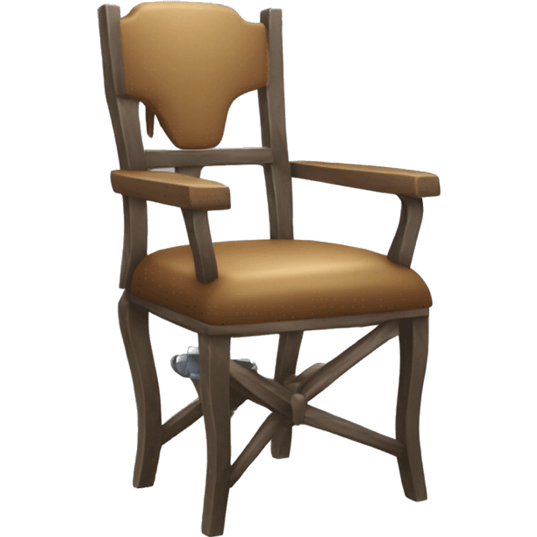 chair with a weapon emoji