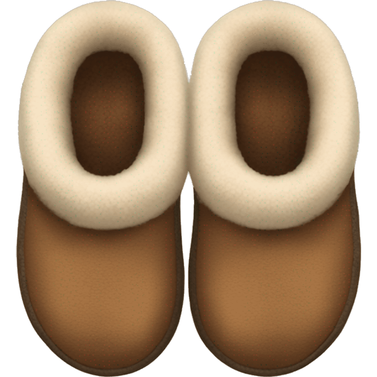 brown cozy UGG slippers emoji