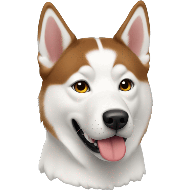 Red Siberian Husky service dog  emoji