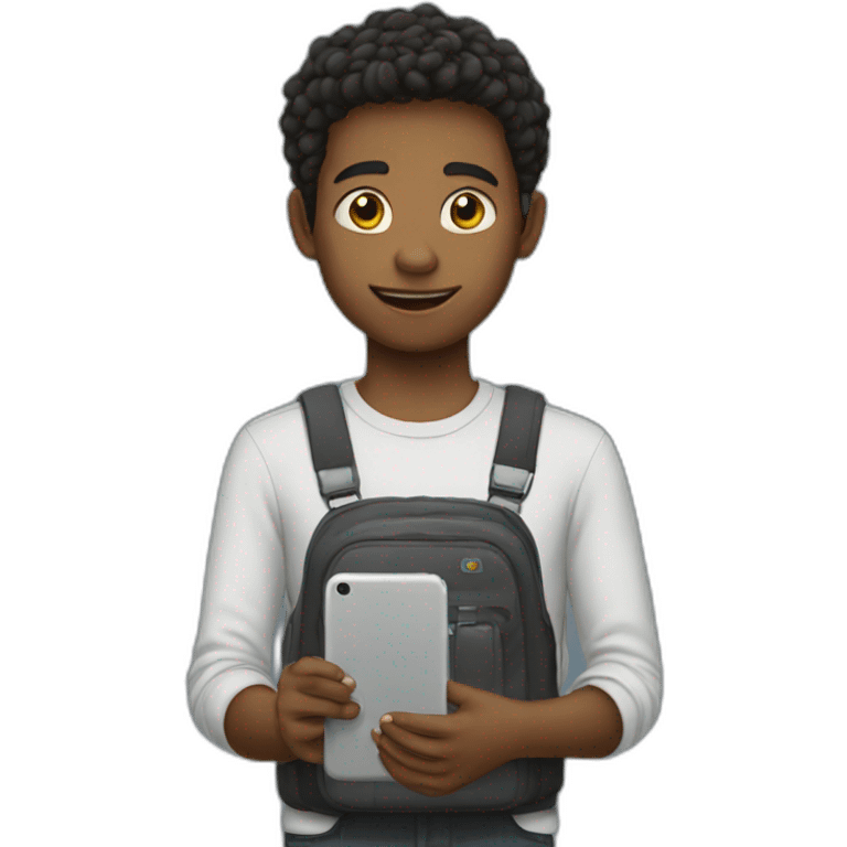 Boy with mobile please  emoji