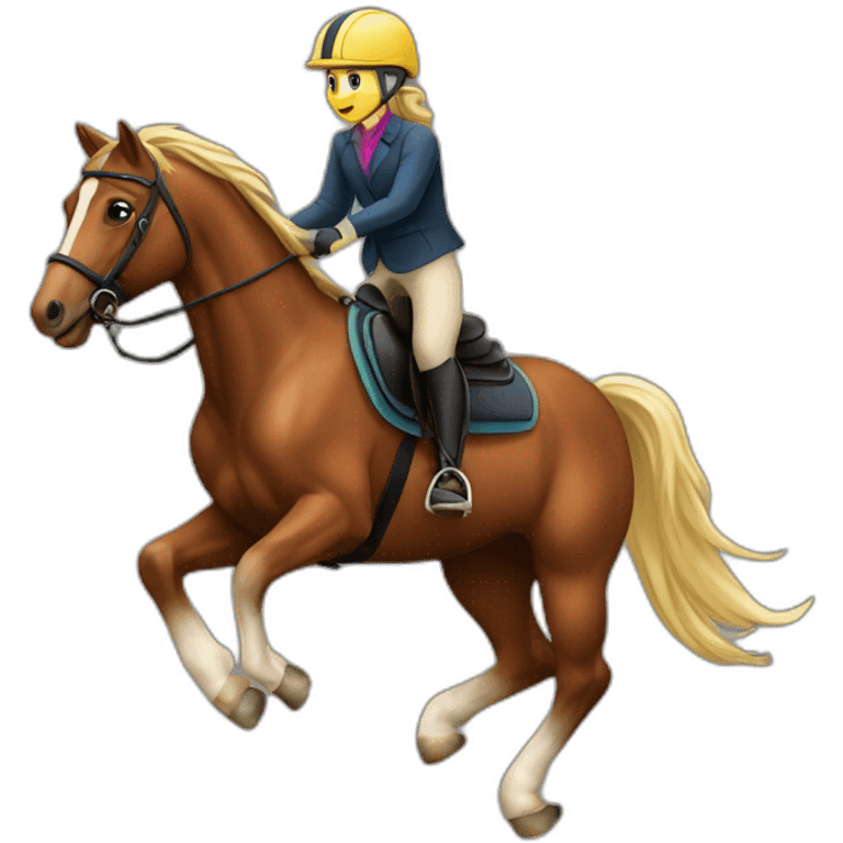 horse riding sport emoji