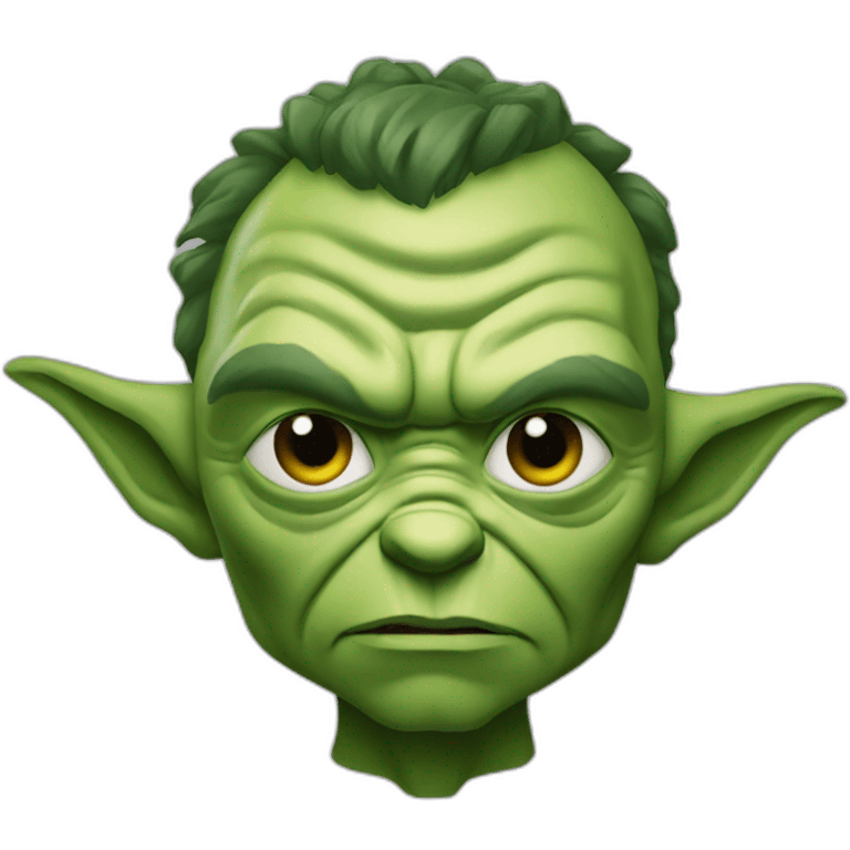 Yoda fuse with hulk emoji