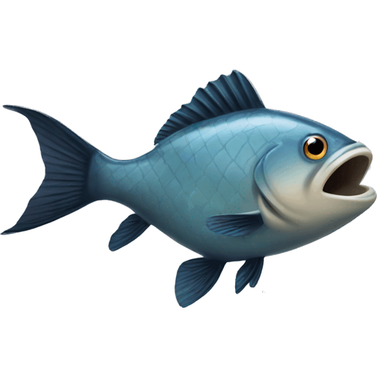 A fish that is a little silly emoji