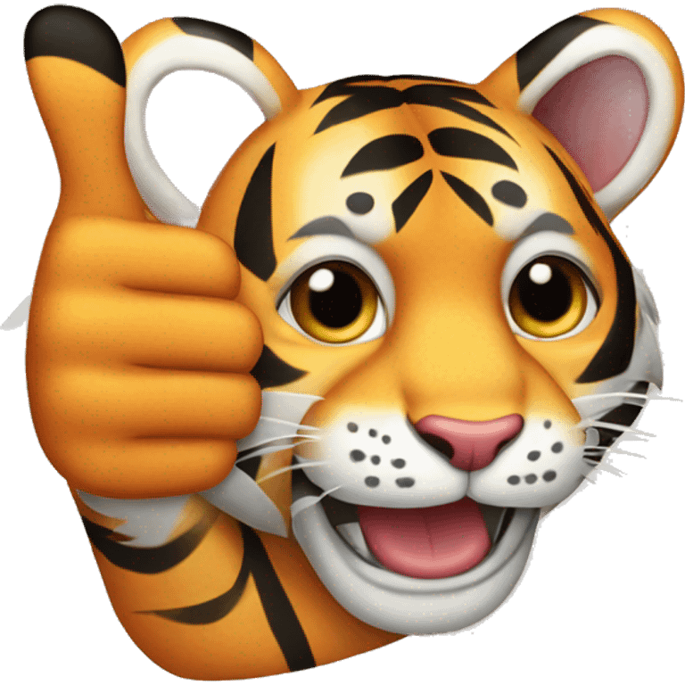 tiger print thumbs up emoji