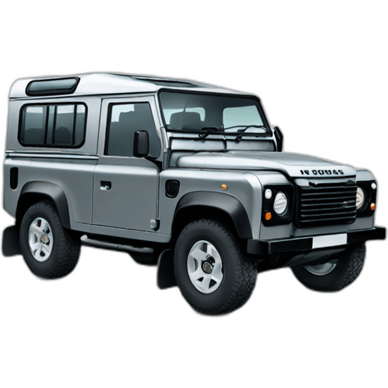 Grey Land rover defender emoji