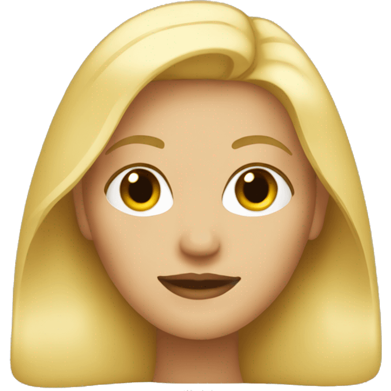 a blonde woman emoji