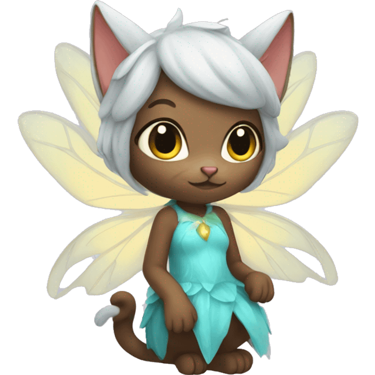 Cat fairy emoji