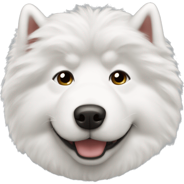 Samoyed Turned upside down emoji