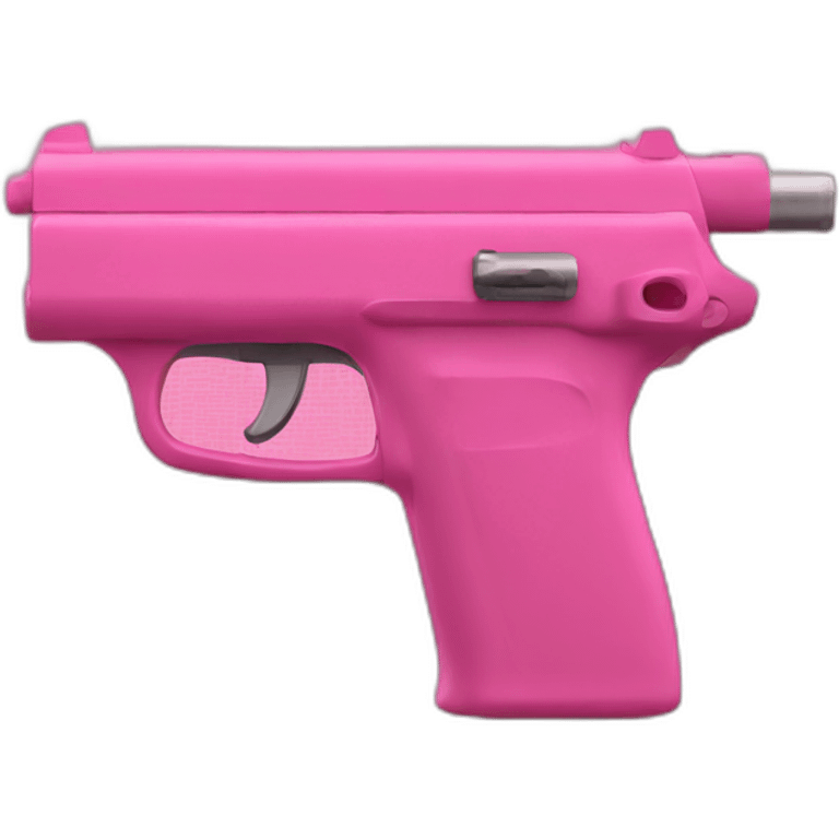 Pink pistol emoji