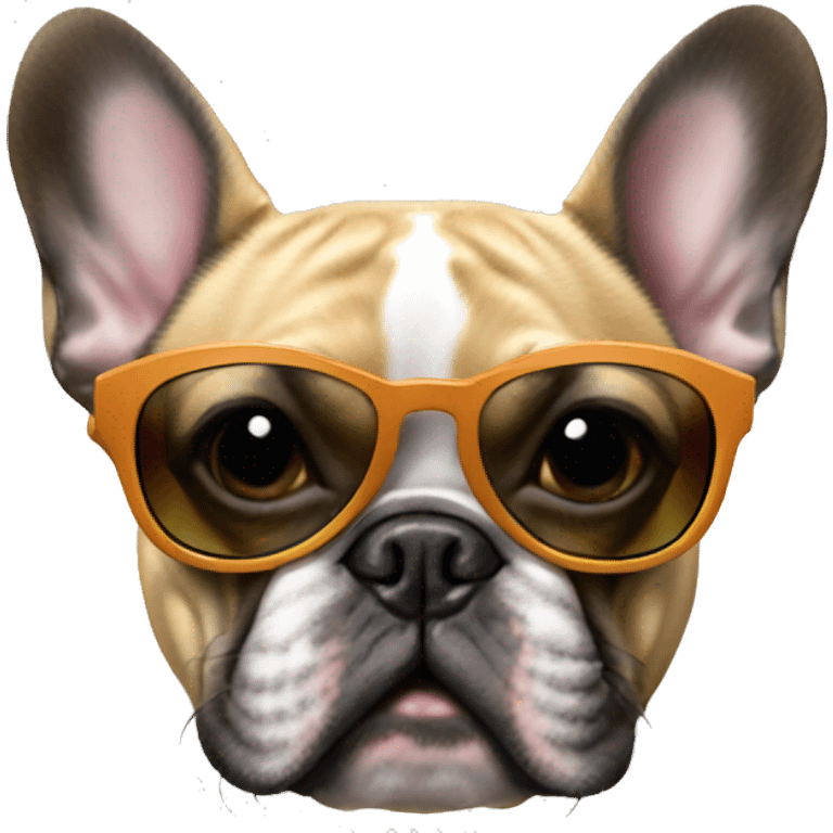 french bulldog in sunglasses  emoji