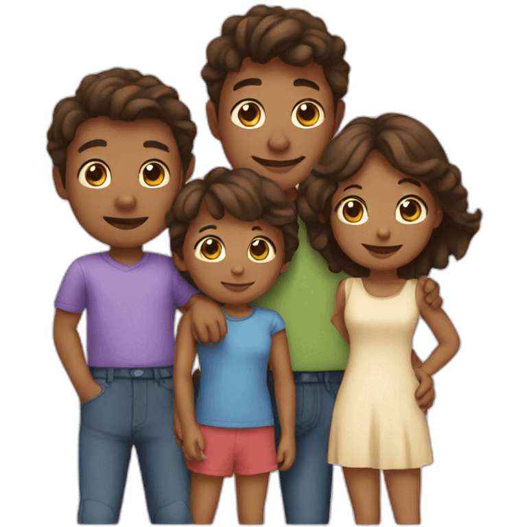 a cute family emoji