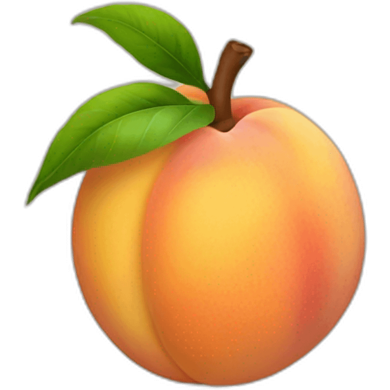 Peach that looks like emoji