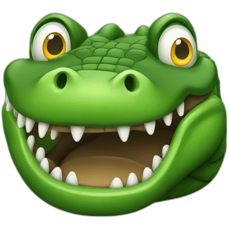 beware of crocodile  emoji