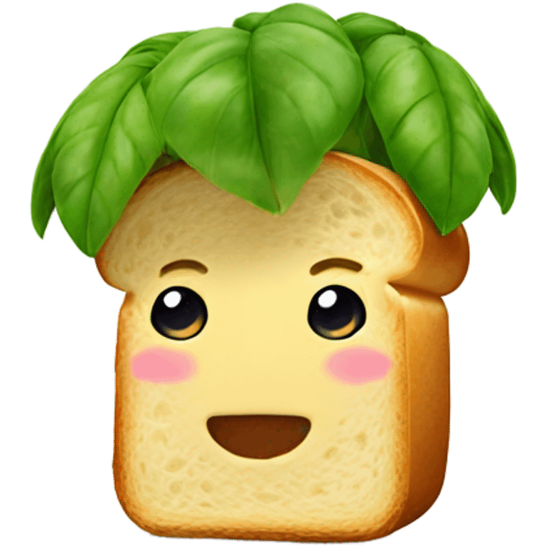 Plant eating bread emoji