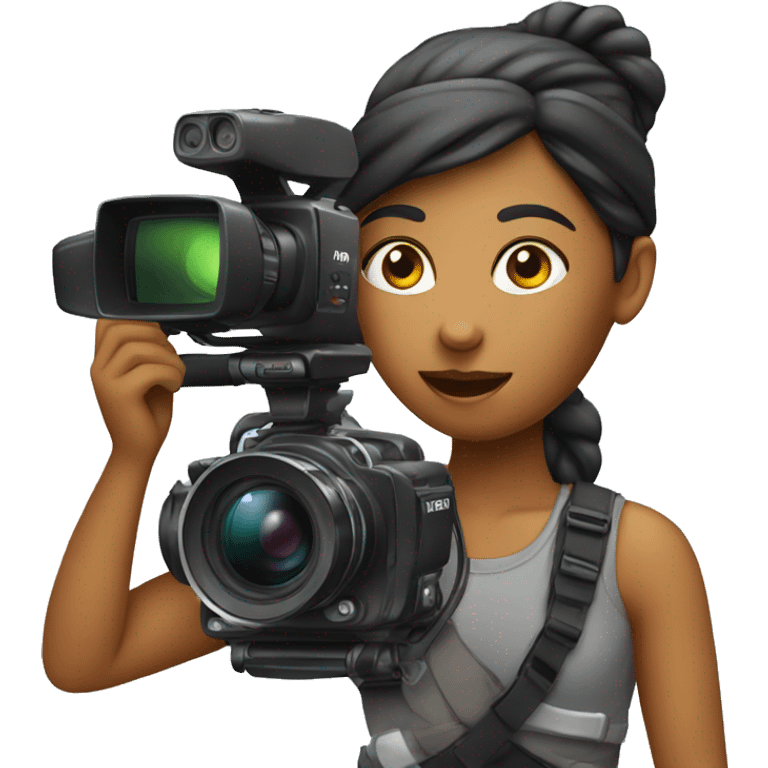 videographer girl emoji