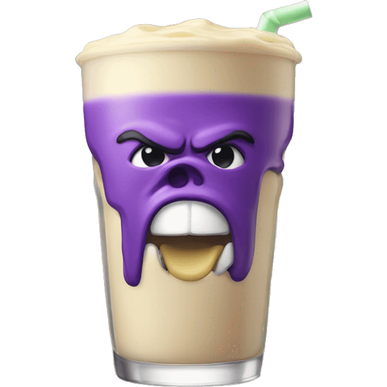 Grimace drinking a grimace shake emoji