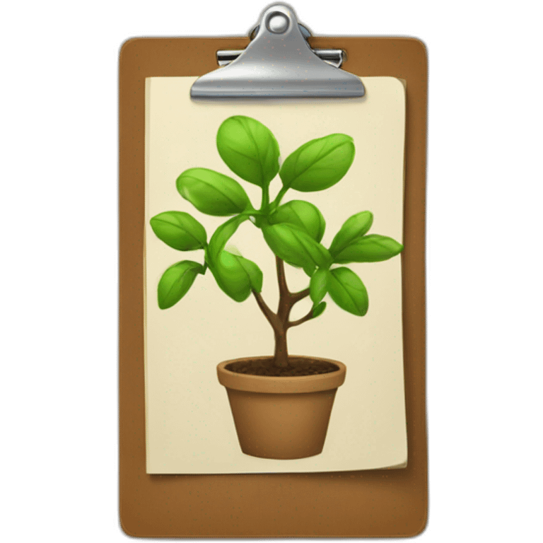 growth clipboard emoji