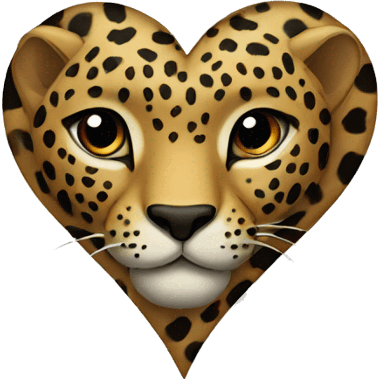 leopard heart emoji