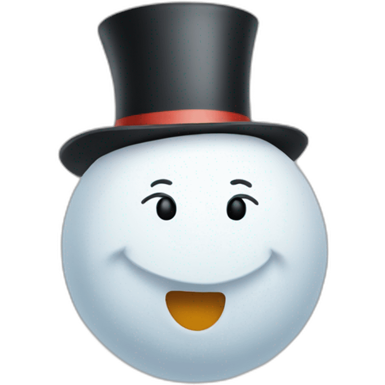 snowman without wink emoji