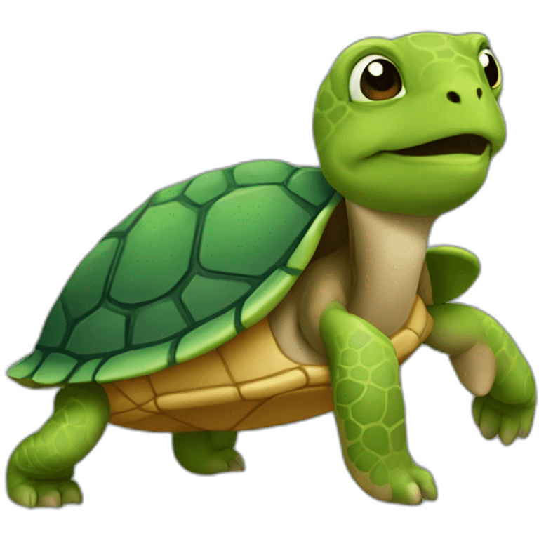 Tortue sur chat emoji