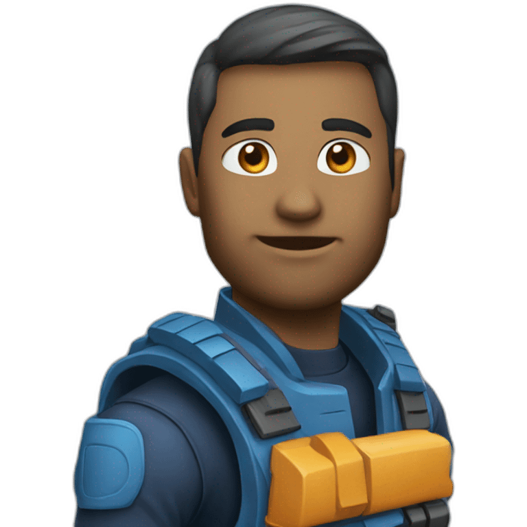 blue aim avator emoji