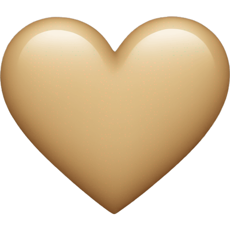 beige emoji heart  emoji