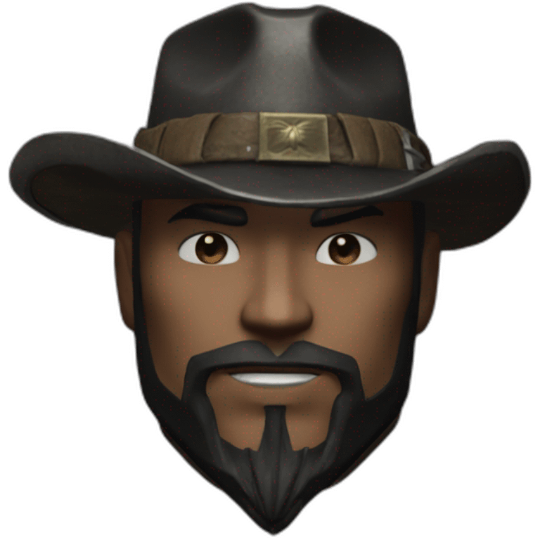 Erron black from mortal kombat 11 emoji