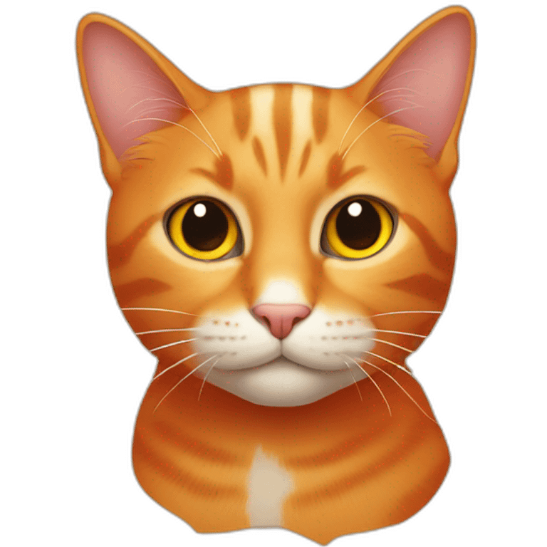 cat all orange emoji