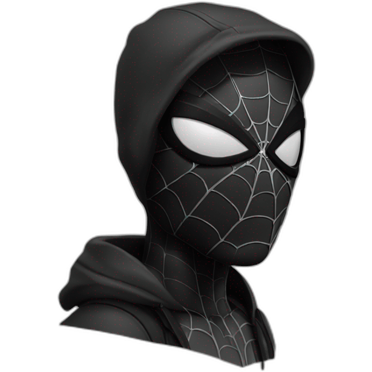 Noir spiderman emoji