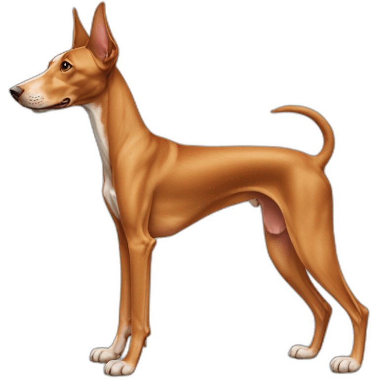 Pharaoh hound dog full body emoji