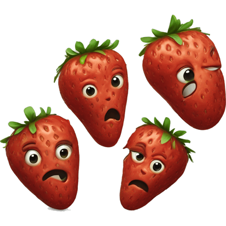 rotten strawberries emoji