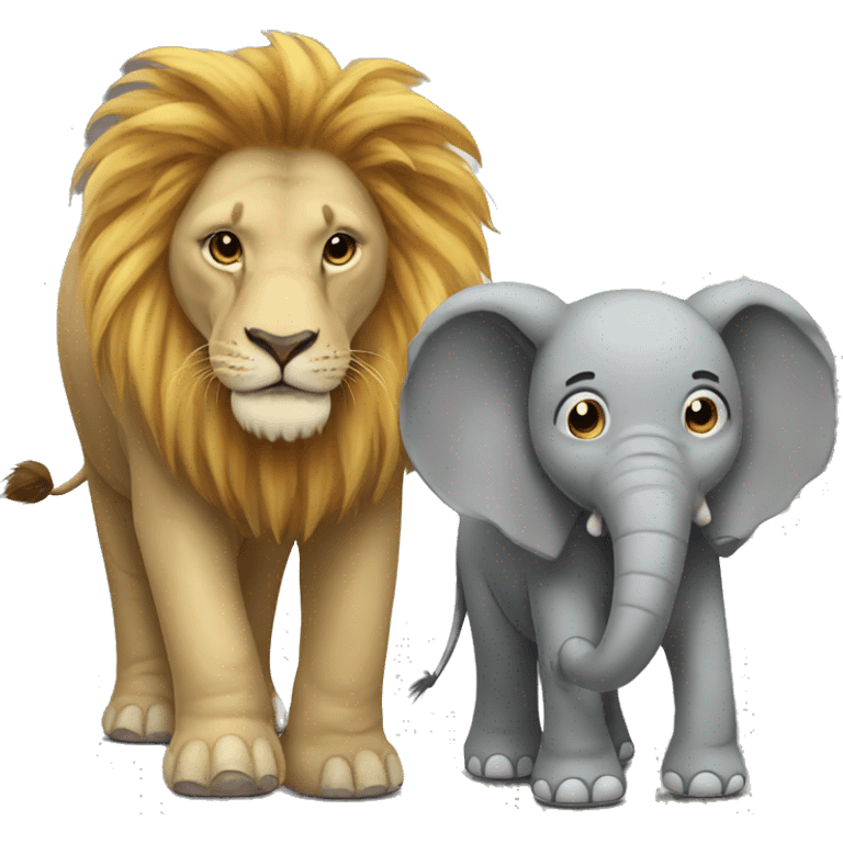 Hybrid elephant and lion  emoji