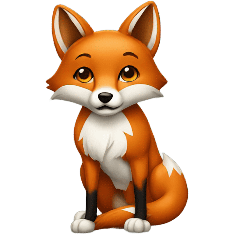 Fox with 1 broken leg  emoji