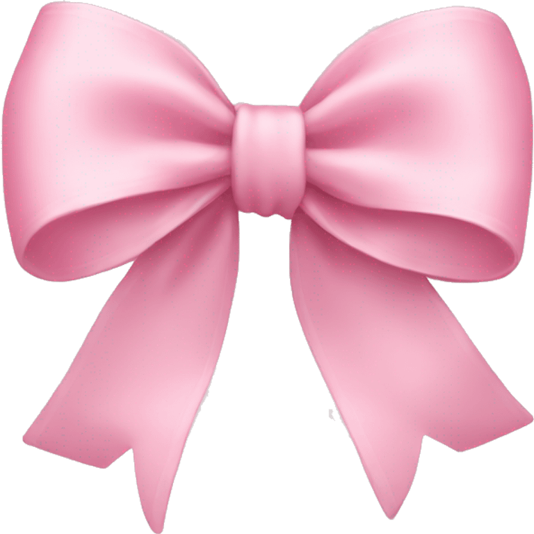 light pink bow on light pink bow emoji