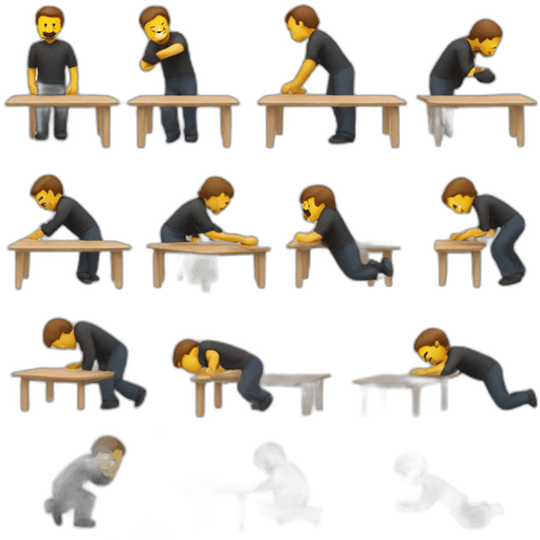 Developer doing a table flip  emoji