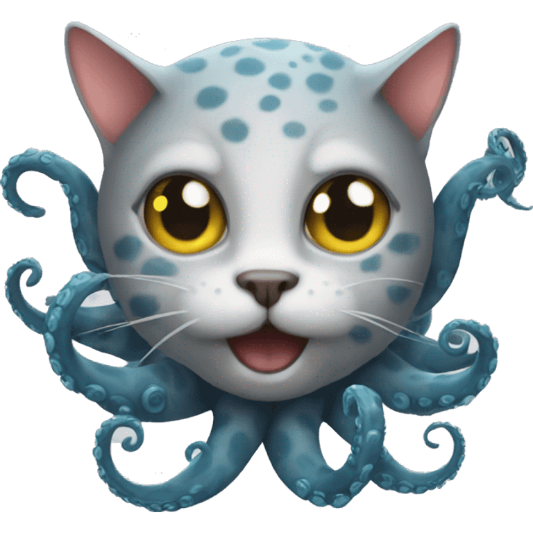 Cat as an octopus emoji