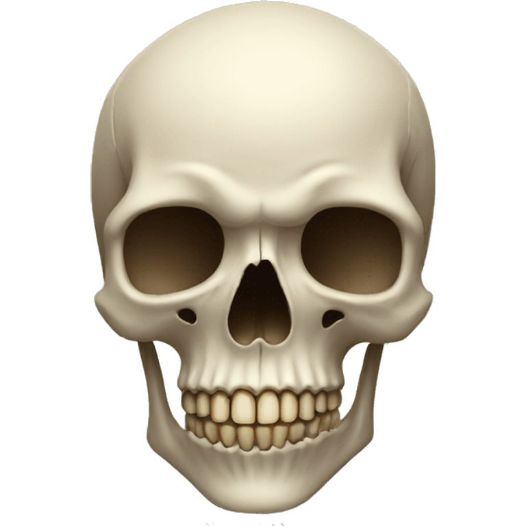 Skull showing long nose emoji