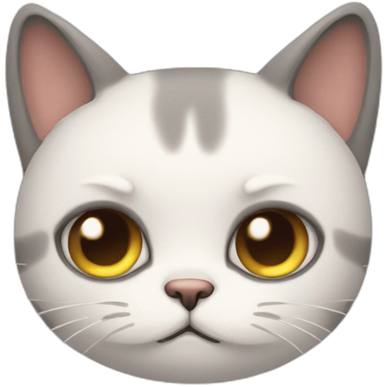 Cute sad cat emoji