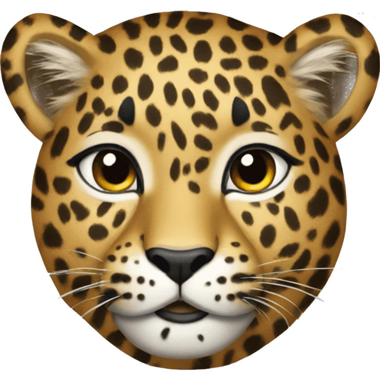 Leopard glamour emoji