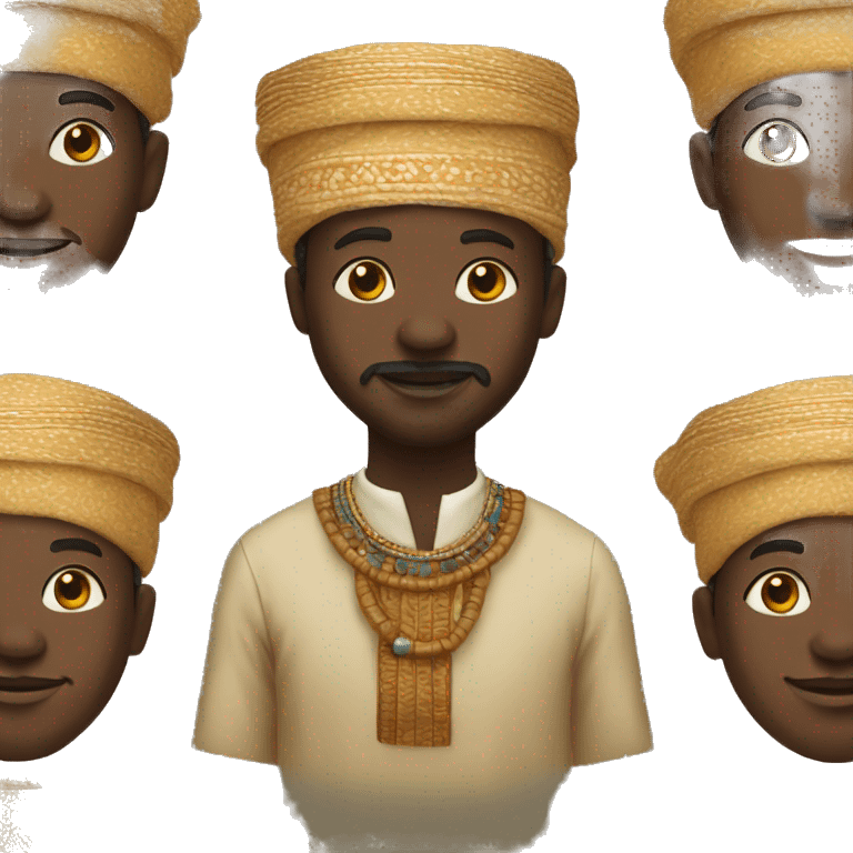 a yoruba man in traditional attires emoji