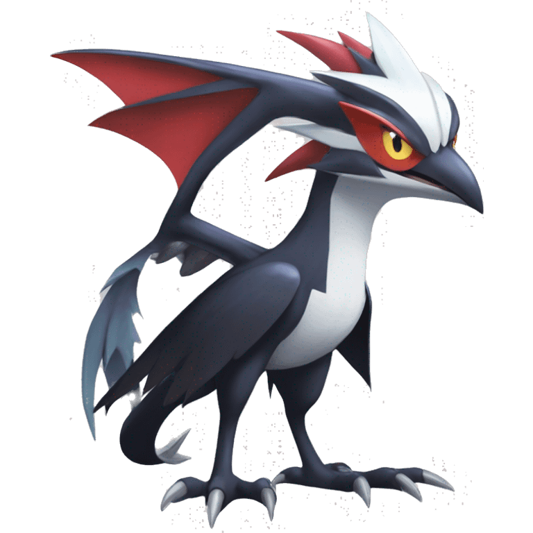 Edgy Cool Nargacuga-Noivern-Latias-Silvally-Pokémon Full Body emoji