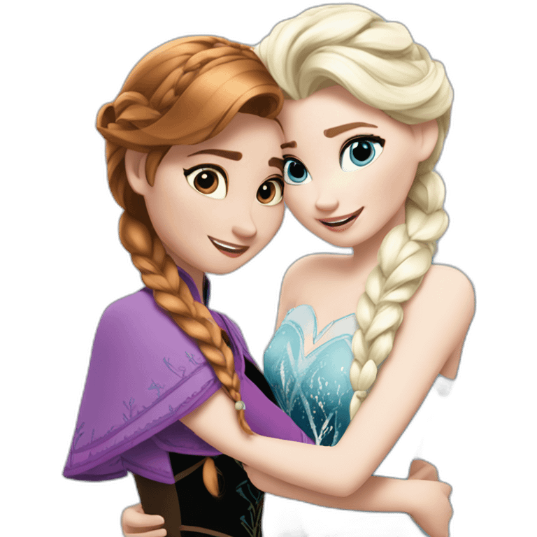 anna and elsa emoji