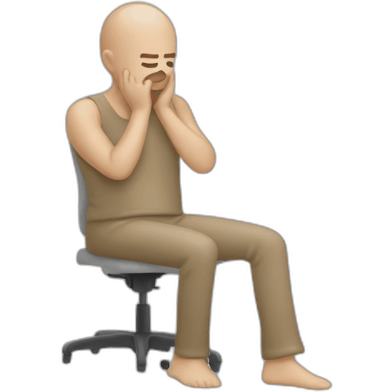 sitting man-hands on head emoji