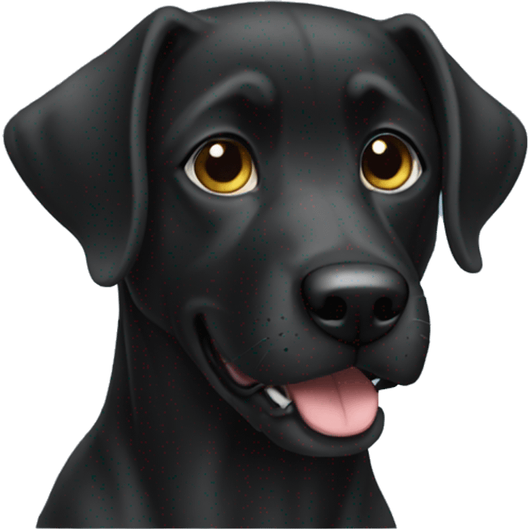 Perro negro  emoji