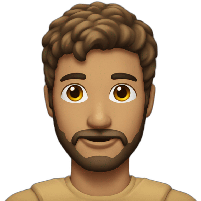 Hombre de 26 años,barba y pelo rapado emoji