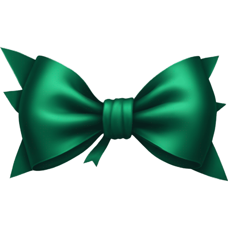 Dark green bow emoji