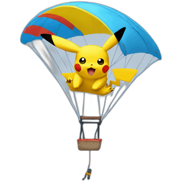 pikachu paragliding emoji