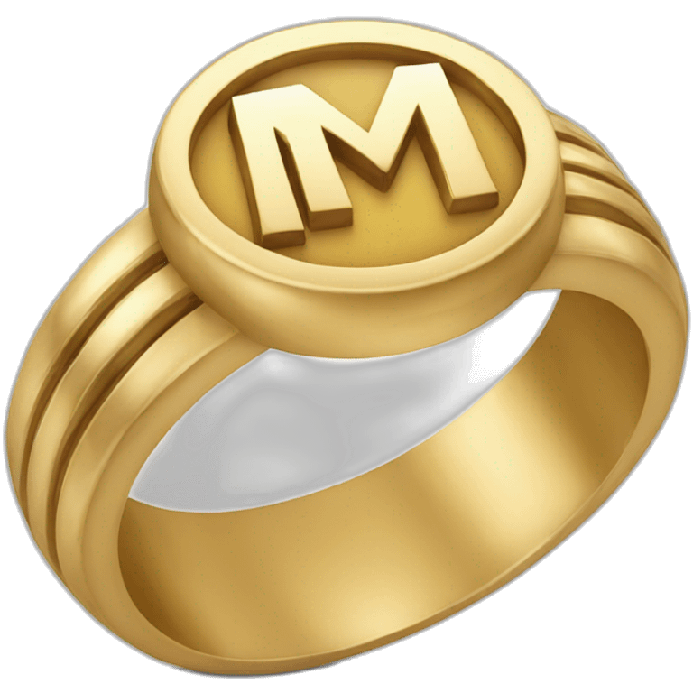 Rings with capital M emoji