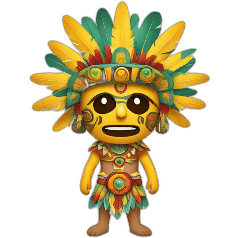 Huitzilopochtli Mexican and Sun emoji